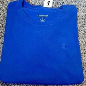 Champion t-shirt, royal blue, men's size Large, short sleeve